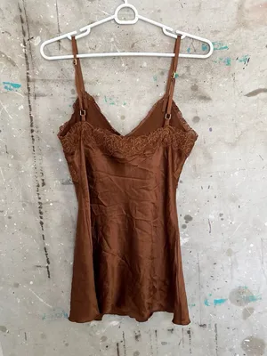 Vintage Y2K Express Silk Satin Lace Baby Doll Slip Dress thumbnail 6