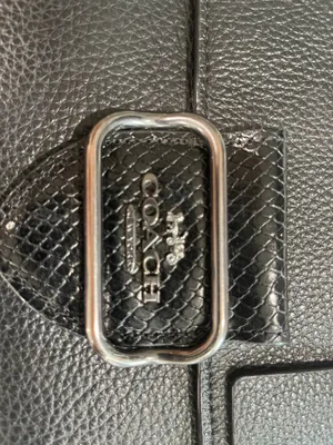 Coach Demi Sufflette Black Pebbled Leather Shoulder Bag Vintage Pouch Purse thumbnail 7