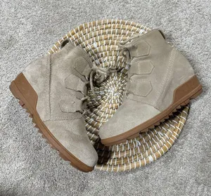 Sorel Women’s Evie Lace-Up Waterproof Suede Ankle Bootie Casual in Beige 7.5 thumbnail 3