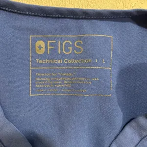 FIGS Technical Collection Scrub Top Blue Size L Mens Womens Unisex Pocket thumbnail 3