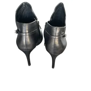 Sam Edelman Fiora Black Leather Stilleto Booties Size 9M thumbnail 5