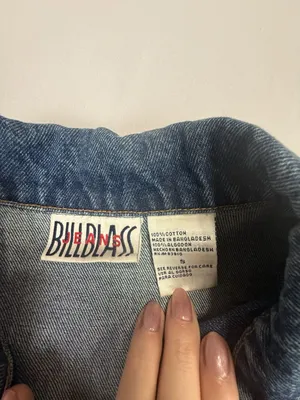 Vintage Bill Blass Jeans Women's Small Blue Denim Trucker Jacket thumbnail 10