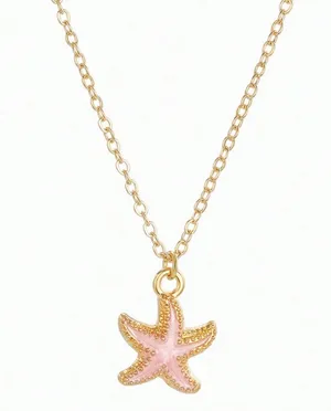 Pink Starfish Necklace thumbnail 1