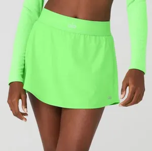 Alo Yoga Match Point Tennis Skirt Green Glow S thumbnail 1