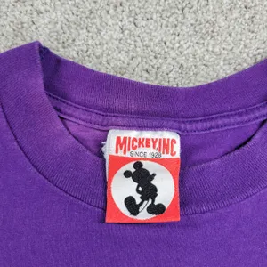 Mickey‎ Inc Womens T-shirt XL Purple Walt Disney World 25th Anniversary Cotton thumbnail 7