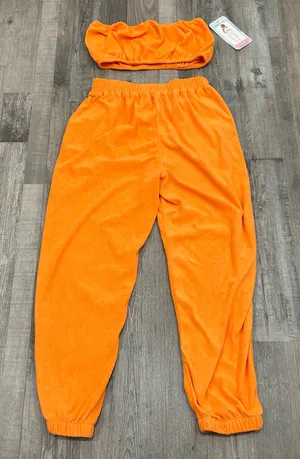 Miss Posh Super Cozy 2 Piece Set Orange Size M thumbnail 4