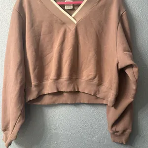 PINK - Victoria's Secret V-Neck Tan Sweater thumbnail 2