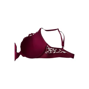 Victorias Secret Red Floral Lace Very Sexy Push-Up Bra Size 32C Underwire thumbnail 6