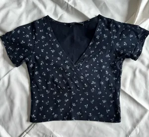 Brandy Melville Floral Crop Top thumbnail 1