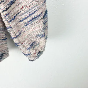MADEWELL Rainbow Jacquard V-Neck Long Sleeves Sweater Size Large Preppy Casual thumbnail 7