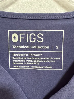 Figs Women's V-Neck Technical Collection Scrub Top - Purple Shaddow thumbnail 2