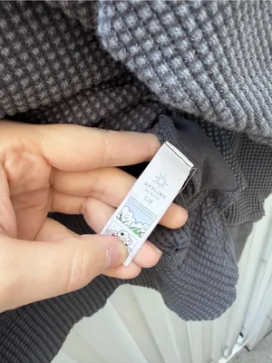 OFFLINE by Aerie Oversized Thermal Waffle Sweatshirt Gray M thumbnail 4