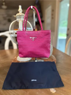 Prada Fuchsia Mini Nylon Logo Tote bag thumbnail 1