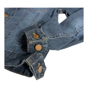 Vintage Carhartt Women's Denim Jacket Indigo Blue Size SP Pockets Light Wash thumbnail 6