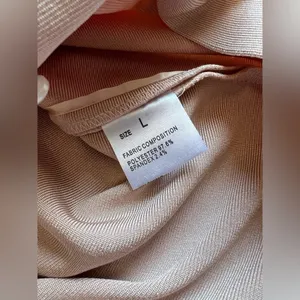 Boutique Blush Pink Ribbed Pearl Co Ord Set Large thumbnail 7