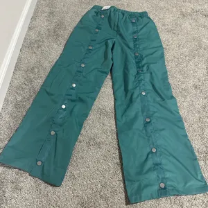 YMI Jeans Teal Snap-Button Wide Leg Pants thumbnail 5