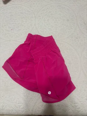 lululemon athletica Women's Hot Pink Running Shorts thumbnail 2