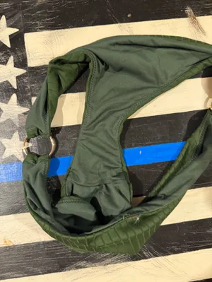 Hollister Ribbed Bikini Set Olive Green Large Top XL Bottom Like New thumbnail 6