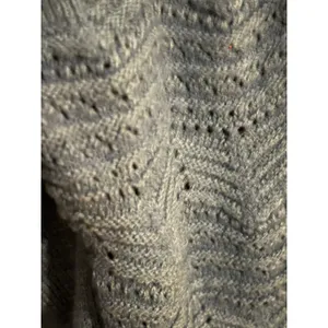 Christian Siriano New York Womens Blue‎ Pointelle Sleeve Crewneck Sweater Size M thumbnail 2