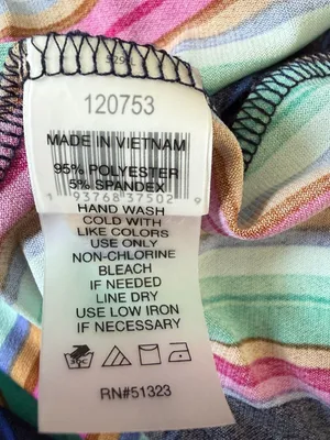 Chaus Women Striped Faux Wrap Midi Dress Large Multi Color Retro Preppy Top thumbnail 15