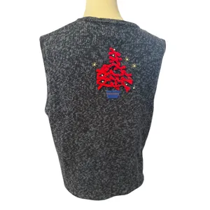 Designer original Studio Ho Ho Ho Christmas sweater vest Medium thumbnail 4