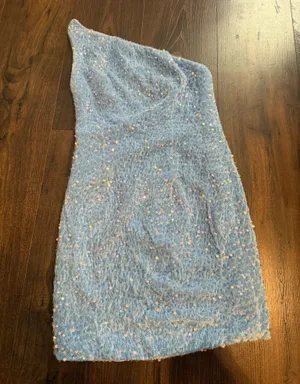 Homecoming dress Blue Size 4 thumbnail 1