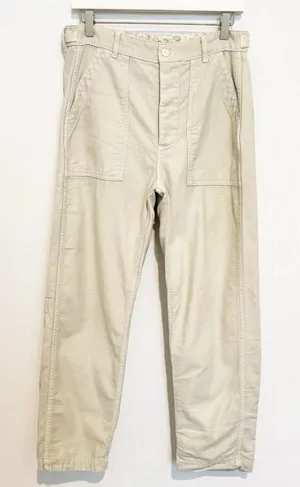 American Eagle Utility Pants Size‎ 8 Khaki High Rise Straight Utilitarian Indie thumbnail 1