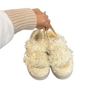 UGG Fluff Sugar Mellow Yellow Platform Slingback Sandals Slippers thumbnail 6