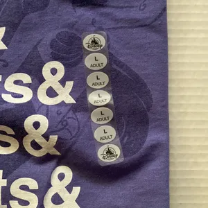 NWT Disney’s Ariel Mermaid lyric gizmo purple t-shirt, size large. thumbnail 2