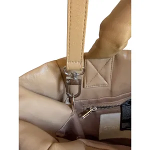 Stand Studio Rosanne Puffer Tote Camel Quilted Bag Designer Tan thumbnail 4