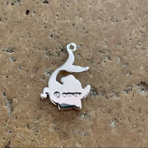 Disney Couture Little Mermaid 14K White Gold Plated Ariel Charm thumbnail 2
