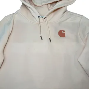 Carhartt Relaxed‎ Fit Hoodie Womens Large Peach Sweatshirt Logo Sleeve thumbnail 3