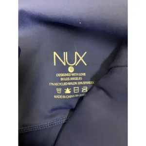 NUX Navy Blue‎ Sports Bra Stretch Activewear Athleisure Large thumbnail 3
