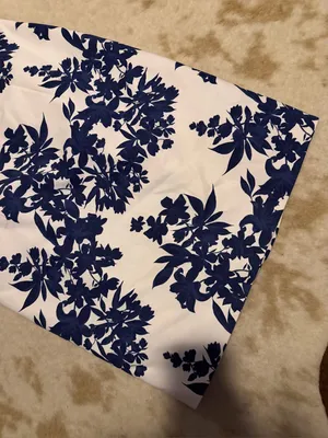 Hobbs London floral white blue shift dress $348 party formal classic fall thumbnail 7