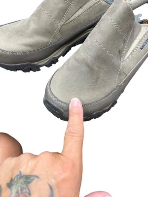 Merrell Select wms slip on beige blue waterproof hiking shoes sz 10 SKU 10-768 thumbnail 14