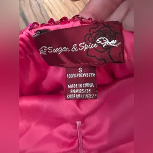 Sugar and spice pink sequin mini dress thumbnail 3