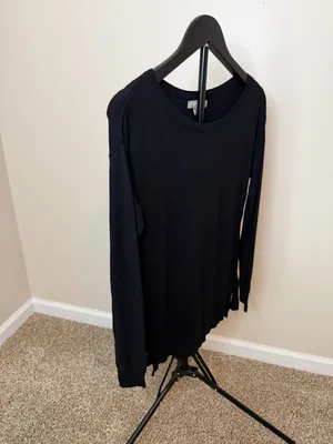Banana Republic Black Side Zip Long Sleeve Sweater‎ Size S thumbnail 4