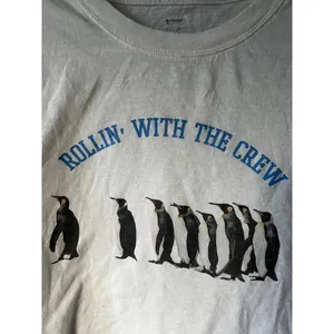 aerie Rollin' With The Crew Penguin Graphic Crop Top thumbnail 3