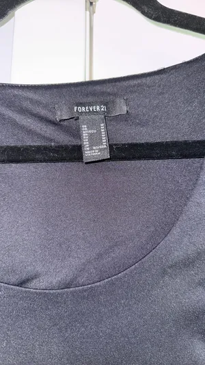 Forever 21 Black Crop Top Long Sleeve Shirt thumbnail 2
