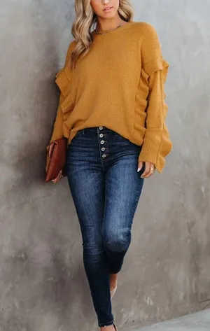 VICI | Charleston Ruffle Knit Sweater thumbnail 6