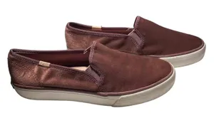 Keds Suede Slip On Sneakers Casual Comfort Walking Shoes Mauve‎ Size 8 thumbnail 1