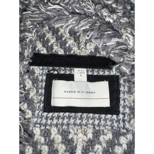Anthropologie Angel of the North Tipperary Knit Sweater Jacket‎ Gray Small EUC thumbnail 7