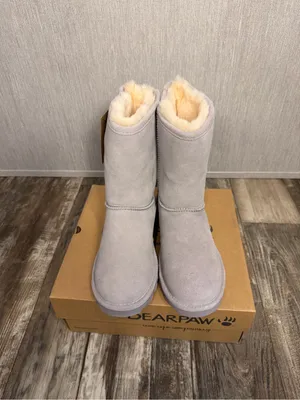 BearPaw Women's Gray Suede Mid-Calf Boots Size 10 thumbnail 7