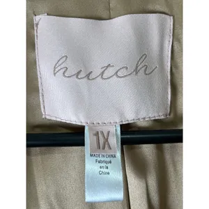 Hutch Buffalo Plaid Wool Blend Blazer Jacket Beige Cream Shacket Coat Size 1X thumbnail 5