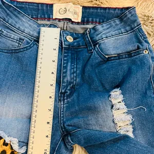 Lucky Blessed Jeans Leopard Print Mid Rise Straight Blue Women Size 6 #4 thumbnail 6