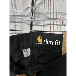 NWT Carhartt Women’s Crawford Rugged Flex Slim Fit Pant - Black / Size 16 Tall thumbnail 3
