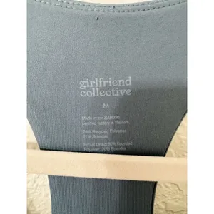 Girlfriend Collective Racerback Athletic Dress Built-In Shorts Blue Gray Medium thumbnail 5