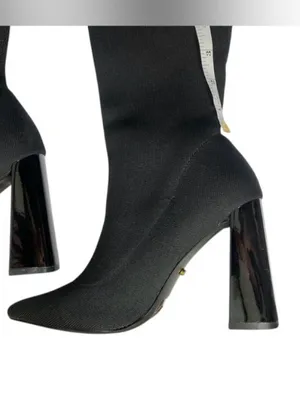 Cape Robbin Flo-A Black Stretch Thigh High Boots Block Heel Size 8 NIB thumbnail 3