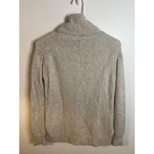 J.Crew Sweater Wm Sm Beige Cowl‎ Neck Merino Wool Blend Pullover Knit Minimal thumbnail 4