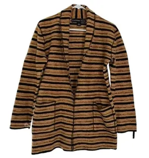 Josephine Chaus Striped Wool Open
FrontJacket(Size Small) thumbnail 1
